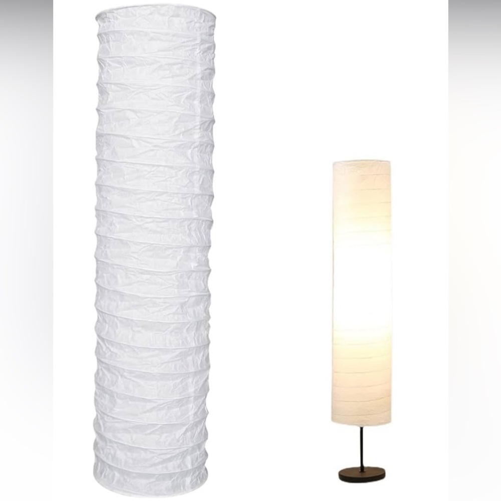 FERCAISH Paper Floor Lamp Shade